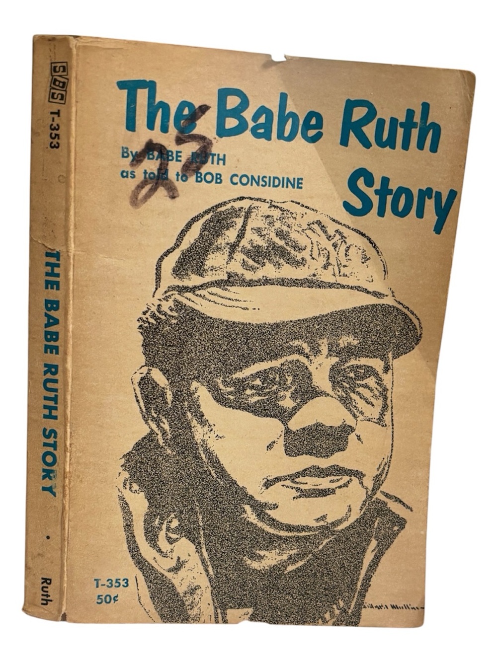 The Babe Ruth Story As told to Bob Considine Vintage Baseball Book 1963 3rd Ed